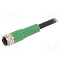 1 pcs x PHOENIX CONTACT - SAC-4P-1,5-PUR/M8FS - Connection lead, M8, PIN: 4, straight, 1.5m, plug, 30VAC, 4A, PUR