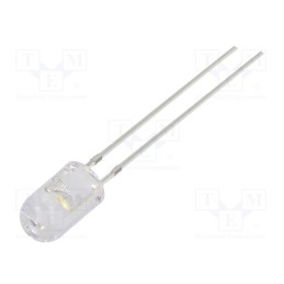 1 pcs x OPTOSUPPLY - OSM54P5E31B - LED, 5mm, white warm, 18000÷22000mcd, 30°, Front: convex, 2.9÷3.4V