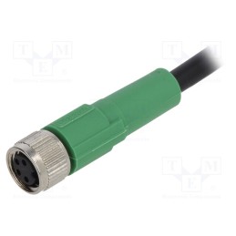 1 pcs x PHOENIX CONTACT - SAC-4P-1,5-PVC/M8FS - Connection lead, M8, PIN: 4, straight, 1.5m, plug, 30VAC, 4A, PVC