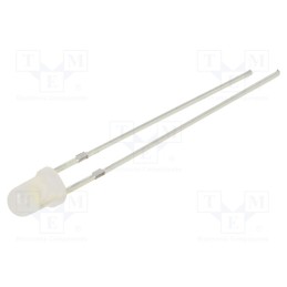 1 pcs x OPTOSUPPLY - OSW54K3162A-1MA - LED, 3mm, white cold, 330÷500mcd, 60°, Front: convex, 2.8÷3.4V