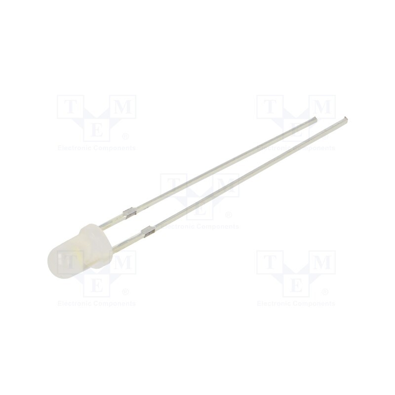 1 pcs x OPTOSUPPLY - OSW54K3162A-1MA - LED, 3mm, white cold, 330÷500mcd, 60°, Front: convex, 2.8÷3.4V
