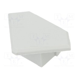 2 pcs x KLUu015a - C20124C02 - Cap for LED profiles, grey, 45-ALU