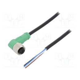 1 pcs x PHOENIX CONTACT - SAC-4P-10,0-PVC/M12FR - Connection lead, M12, PIN: 4, angled, 10m, plug, 250VAC, 4A, -25÷90°C