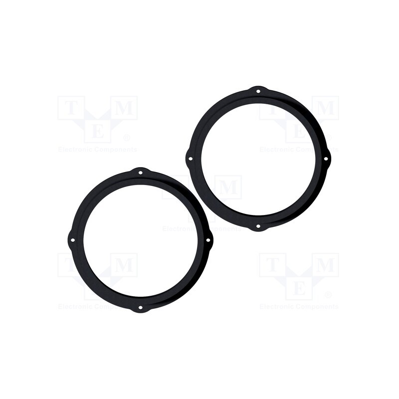 1 set x BASSER - DMAUDI12 - Spacer ring, MDF, 200mm, Audi, impregnated, 2pcs.