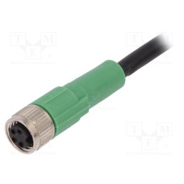 1 pcs x PHOENIX CONTACT - SAC-4P-10,0-PVC/M8FS - Connection lead, M8, PIN: 4, straight, 10m, plug, 30VAC, 4A, -25÷90°C