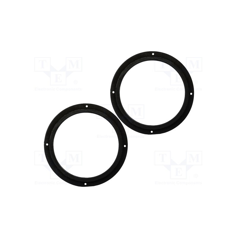 1 set x BASSER - DMAUDI02 - Spacer ring, MDF, 200mm, Audi, impregnated, 2pcs.