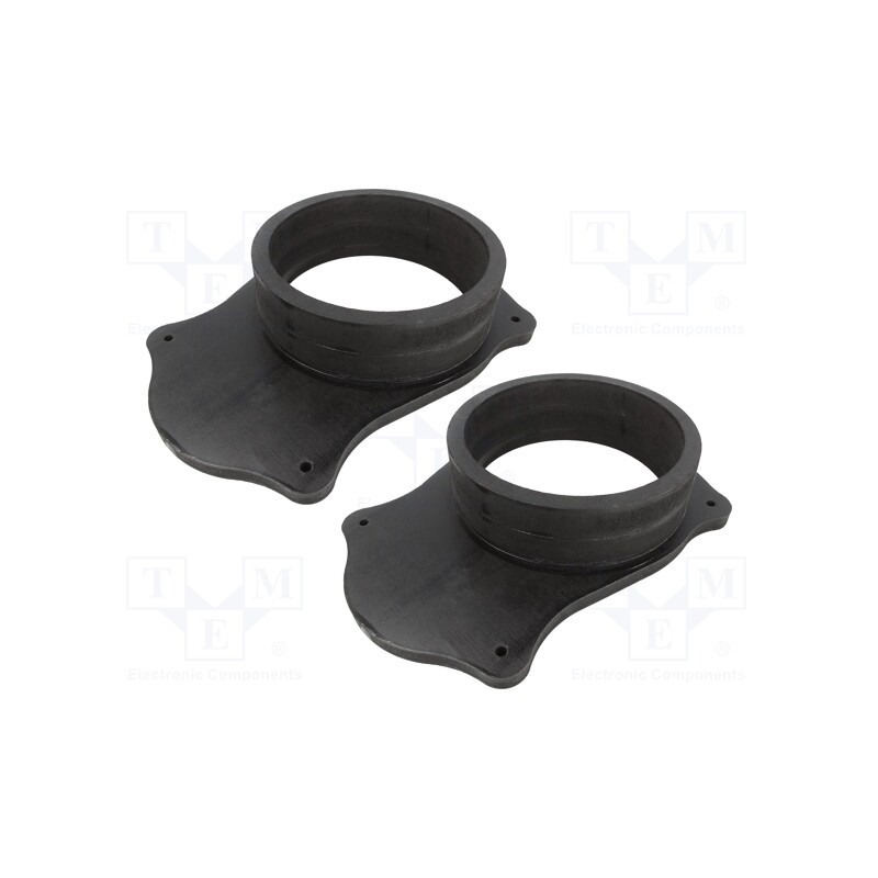 1 set x BASSER - DMFORD05 - Spacer ring, MDF, 165mm, Ford, impregnated, 2pcs.