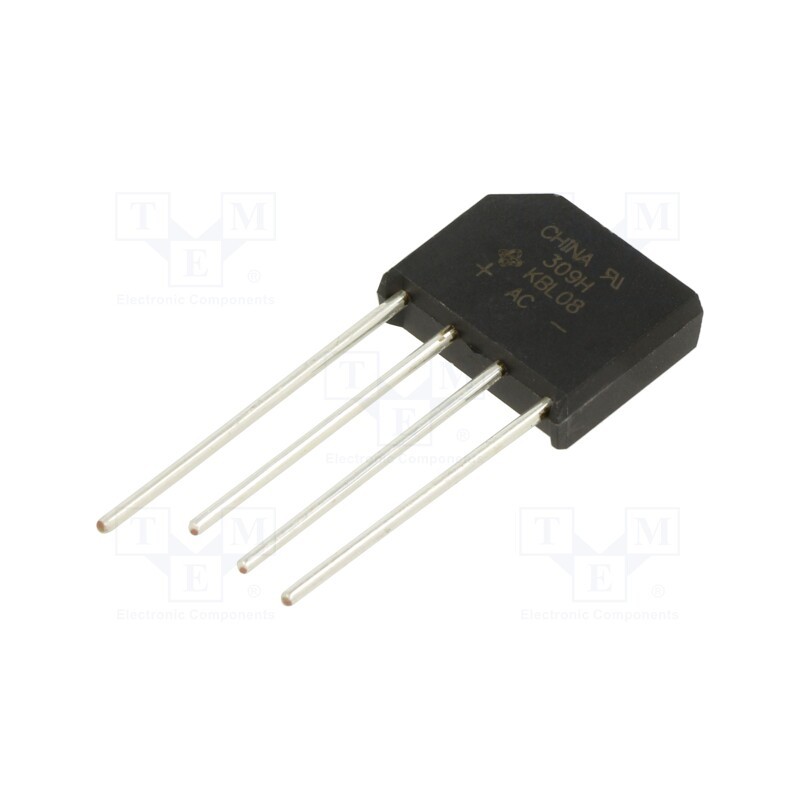 1 pcs x VISHAY - KBL08-E4/51 - Bridge rectifier: single-phase, Urmax: 800V, If: 4A, Ifsm: 200A