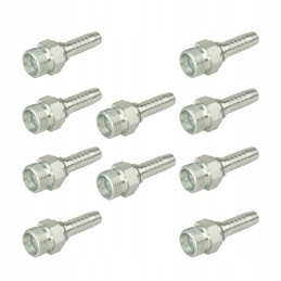 Straight cell clamp M16x15 for DN10 cable, 10 pcs