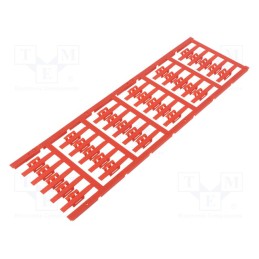 150 pcs x WEIDMu00dcLLER - SFC 0/30 MC NE RT - Markers, 1.5÷2.5mm, polyamide 66, red, -40÷100°C, snap fastener