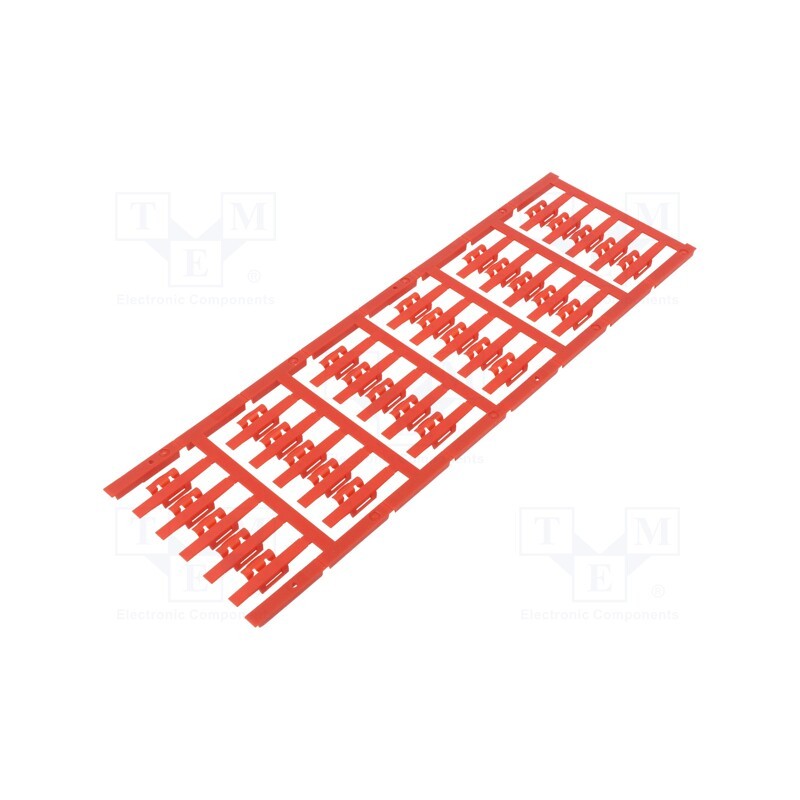 150 pcs x WEIDMu00dcLLER - SFC 0/30 MC NE RT - Markers, 1.5÷2.5mm, polyamide 66, red, -40÷100°C, snap fastener