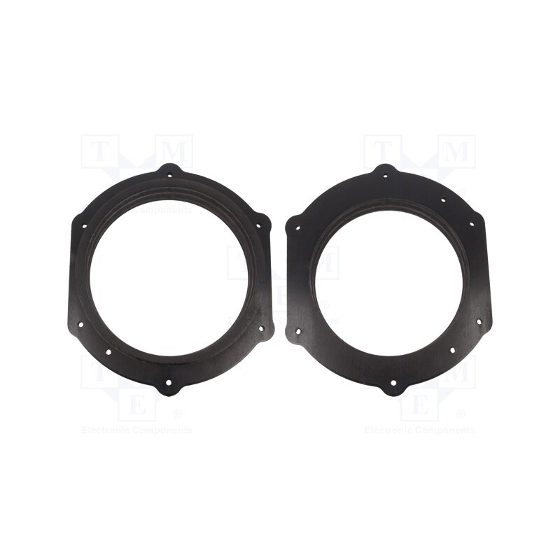 1 set x BASSER - DMAUDI14 - Spacer ring, MDF, 200mm, Audi, impregnated, 2pcs.