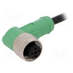 1 pcs x PHOENIX CONTACT - SAC-4P-3,0-PVC/M12FR - Connection lead, M12, PIN: 4, angled, 3m, plug, 250VAC, 4A, -25÷90°C