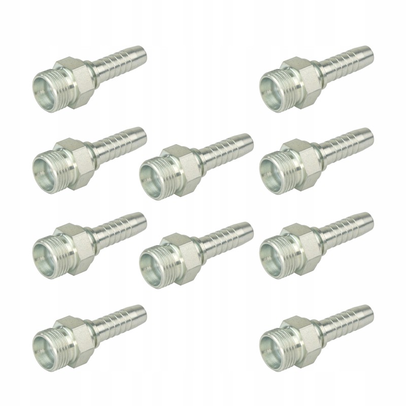 Straight cell clamp M22x15 for DN10 cable, 10 pcs