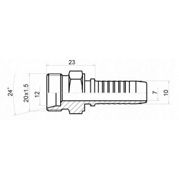 Target forging dn10 1 2sn m20x1 5 x10 hydrolider