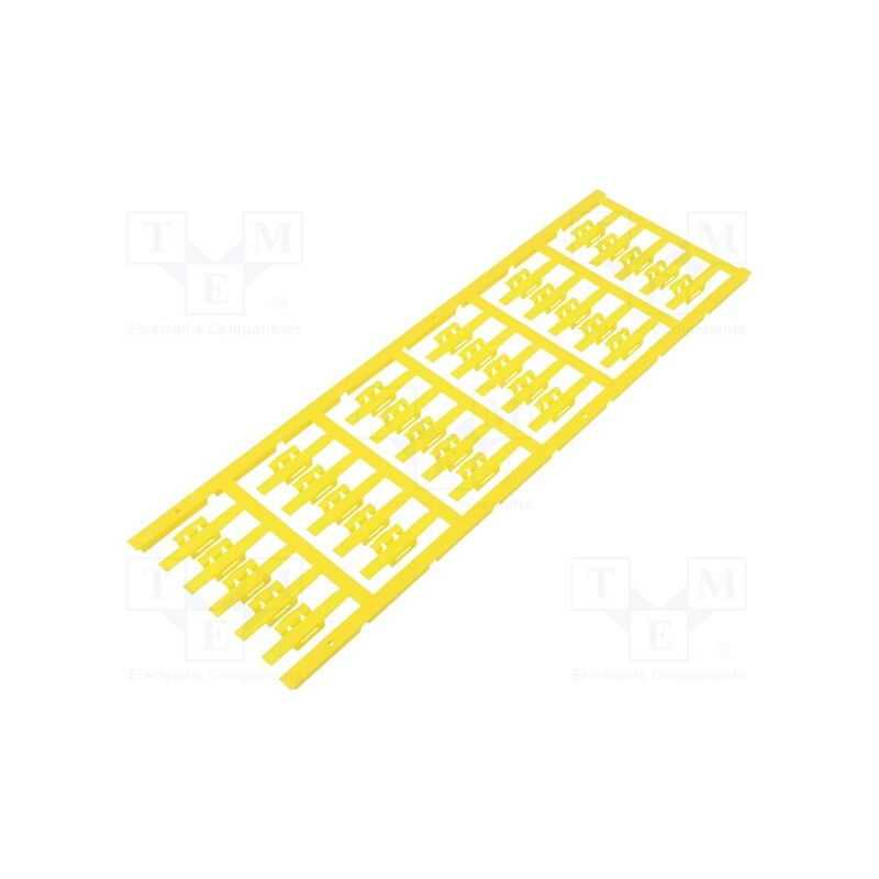 150 pcs x WEIDMu00dcLLER - SFC 1/30 MC NE GE - Markers, 2÷3.5mm, polyamide 66, yellow, -40÷100°C, snap fastener
