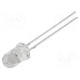 1 pcs x OPTOSUPPLY - OSUB5131A-PQ - LED, 5mm, blue, 4200÷7000mcd, 30°, Front: convex, 2.8÷4V