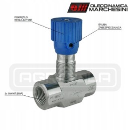 Hydraulic choke valve 2nd adjustable 3 8 30l