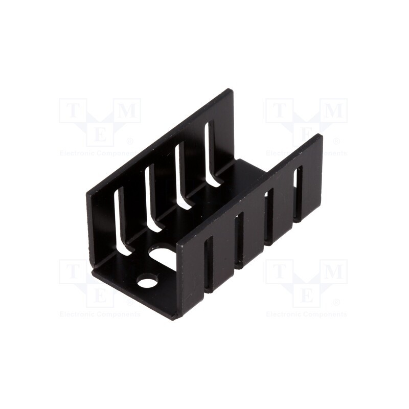 2 pcs x FISCHER ELEKTRONIK - ICK35SA - Heatsink: moulded, TO220, black, L: 35mm, W: 18.5mm, H: 15mm, 15K/W