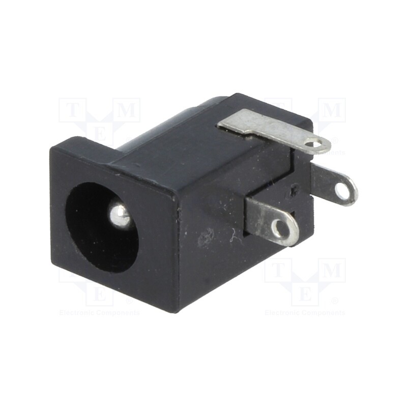 5 pcs x NINIGI - PC-GK2.5 - Socket, DC supply, male, 5.5/2.5mm, 5.5mm, 2.5mm, THT, angled 90°