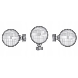 H4 headlight in a metal housing 161x115