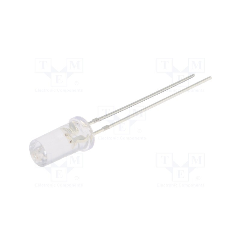 1 pcs x OPTOSUPPLY - OSOOP25T51A - LED, 5mm, orange, 750÷1120mcd, 50°, Front: flat, 1.8÷2.6V, -30÷85°C