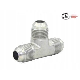 Hydraulic tee connector 3x unf 1 5 16 sae jic