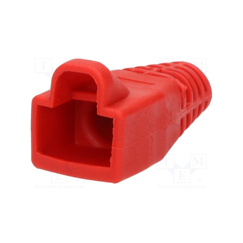 5 pcs x ENCITECH - 6510-0100-10 - RJ45 plug boot, 6mm, red