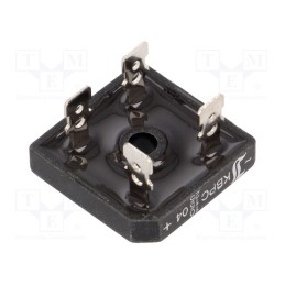 1 pcs x DIOTEC SEMICONDUCTOR - KBPC10/15/2504FP - Bridge rectifier: single-phase, Urmax: 400V, If: 10/15/25A, square