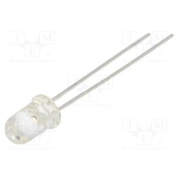 1 pcs x LUCKYLIGHT - LL-504WC2E-W6-1ED - LED, 5mm, white warm, 1500÷2000mcd, 30°, Front: convex, 2.8÷4V