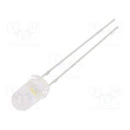 1 pcs x OPTOSUPPLY - OSM54K51A5A - LED, 5mm, white warm, 4200÷5800mcd, 100°, Front: convex, 2.7÷3.4V