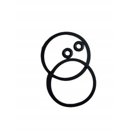 Set of t 25 fuel filter gaskets