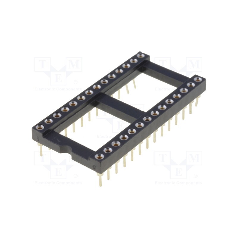 1 pcs x ADAM TECH - ICM-628-1-GT - Socket: integrated circuits, DIP28, Pitch: 2.54mm, precision, THT