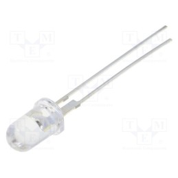 1 pcs x OPTOSUPPLY - OS5REA5111P - LED, 5mm, red, 60000÷75000mcd, 15°, Front: convex, 2÷2.6V