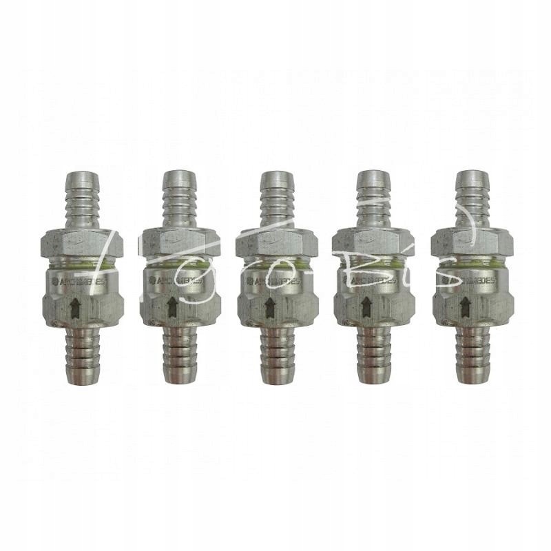 Fuel check valve, pipes 10mm, 5 pcs