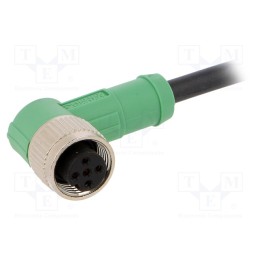 1 pcs x PHOENIX CONTACT - SAC-5P-1,5-PUR/M12FR - Connection lead, M12, PIN: 5, angled, 1.5m, plug, 60VAC, 4A, -25÷90°C