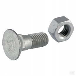Plug screw m12x33 mm class 12 9 with nut