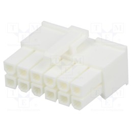 5 pcs x Amphenol Communications Solutions - 10127815-12LF - Plug, wire-wire/PCB, female, Minitek® Pwr 4.2, 4.2mm, PIN: 12, FCI