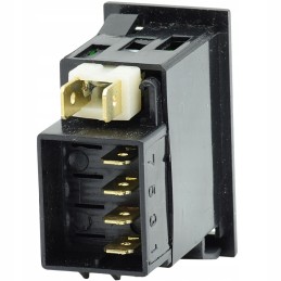Halogen light switch, illuminated, 2-pos. 12 24