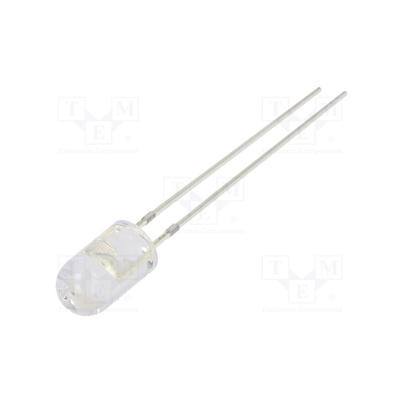 1 pcs x OPTOSUPPLY - OSW44P5E31B - LED, 5mm, white cold, 18000÷22000mcd, 30°, Front: convex, 2.9÷3.4V