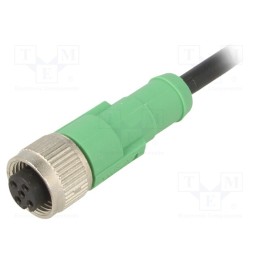 1 pcs x PHOENIX CONTACT - SAC-5P-1,5-PVC/M12FS - Connection lead, M12, PIN: 5, straight, 1.5m, plug, 60VAC, 4A, PVC