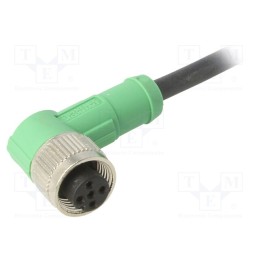 1 pcs x PHOENIX CONTACT - SAC-5P-3,0-PUR/M12FR - Connection lead, M12, PIN: 5, angled, 3m, plug, 60VAC, 4A, -25÷90°C