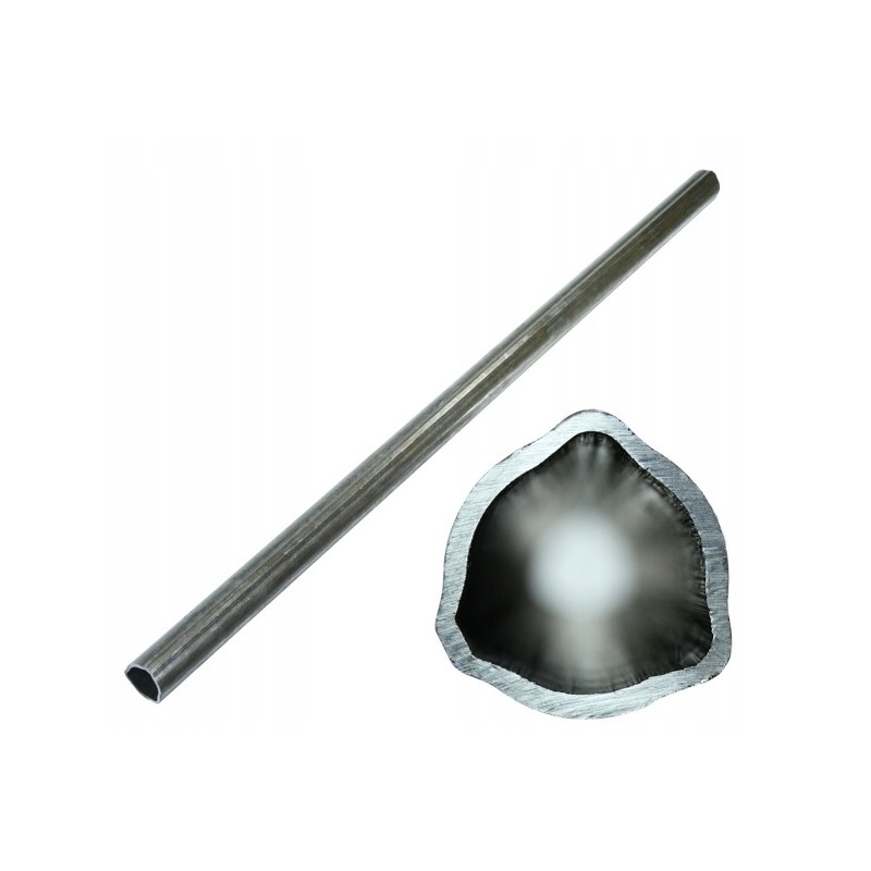 External triangular pipe 43x3mm, length 107 2 cm
