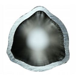 External triangular pipe 43x3mm, length 107 2 cm
