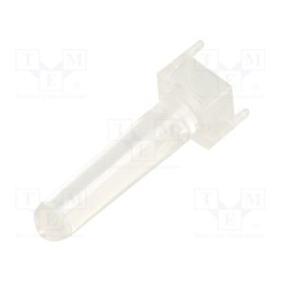 5 pcs x BIVAR - PLP2-100 - Fiber for LED, round, Ø3mm, Front: convex, straight