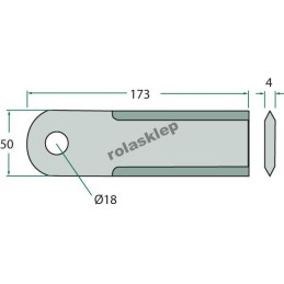 German John Deere Claas movable forage harvester knife