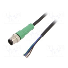 1 pcs x PHOENIX CONTACT - SAC-5P-M12MS/1,5-PVC - Connection lead, M12, PIN: 5, straight, 1.5m, plug, 60VAC, 4A, PVC