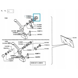 Mirror knob new holland case m8x16 5120540