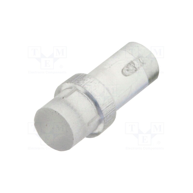 5 pcs x BIVAR - PLP1-6MM-F - Fiber for LED, round, Ø3mm, Front: flat, straight, with flange