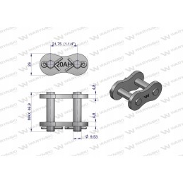 Industrial chain lock z20ah 1 1 1 4 Warynski